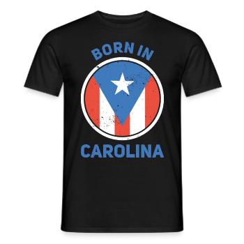 Carolina - Männer T-Shirt - Schwarz - Vorne - AI Model Male 178 light (178cm)