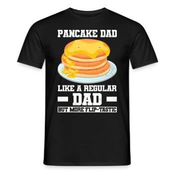 Pfannenkuchen - Männer T-Shirt - Schwarz - Vorne - AI Model Male 178 light (178cm)