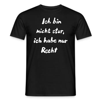 Je ne suis pas têtu... - T-shirt homme - noir - Devant - AI Model Male 178 light (178cm)