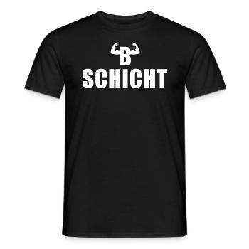 B Schicht Schichtarbeiter - Männer T-Shirt - Schwarz - Vorne - AI Model Male 178 light (178cm)