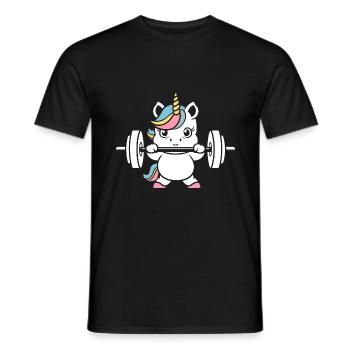 Humour musculation - T-shirt homme - noir - Devant - AI Model Male 178 light (178cm)