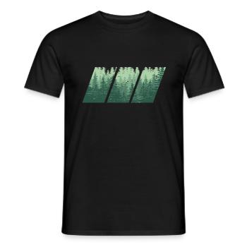 WOOD Wald Geschenk - Männer T-Shirt - Schwarz - Vorne - AI Model Male 178 light (178cm)