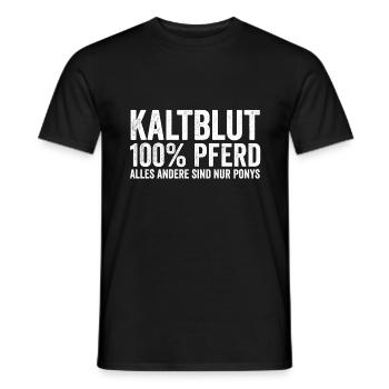 Klatblut Pferd lustiger Spruch - Männer T-Shirt - Schwarz - Vorne - AI Model Male 178 light (178cm)