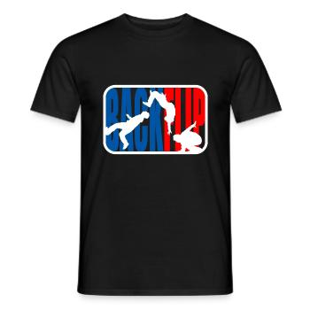 Parkour Freerunner Backflip - T-shirt homme - noir - Devant - AI Model Male 178 light (178cm)