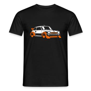 Rallye-Fahrzeug - Männer T-Shirt - Schwarz - Vorne - AI Model Male 178 light (178cm)