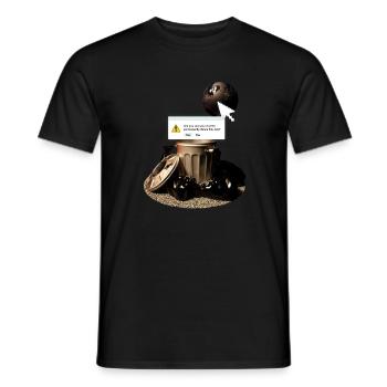 Delete the planet alert - Men's T-Shirt - black - Front - AI Model Male 178 light (178cm)