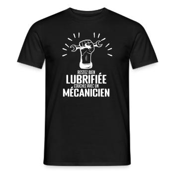 Mécanique Machines Réparation Véhicule Restez bien - T-shirt homme - noir - Devant - AI Model Male 178 light (178cm)