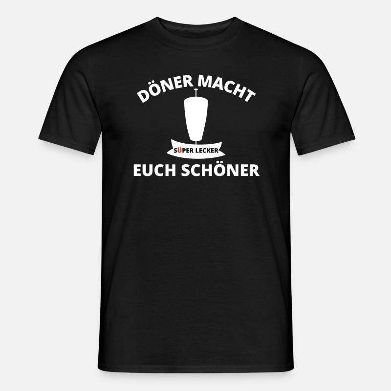 Lustiger Döner Spruch - Männer T-Shirt - Schwarz
