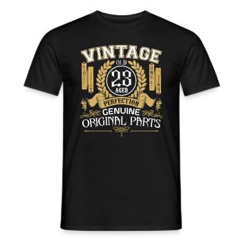 Jahrgang 23 Jahre - Geburtstagsgeschenk 23 Jahre !!! - Männer T-Shirt - Schwarz - Vorne - AI Model Male 178 light (178cm)