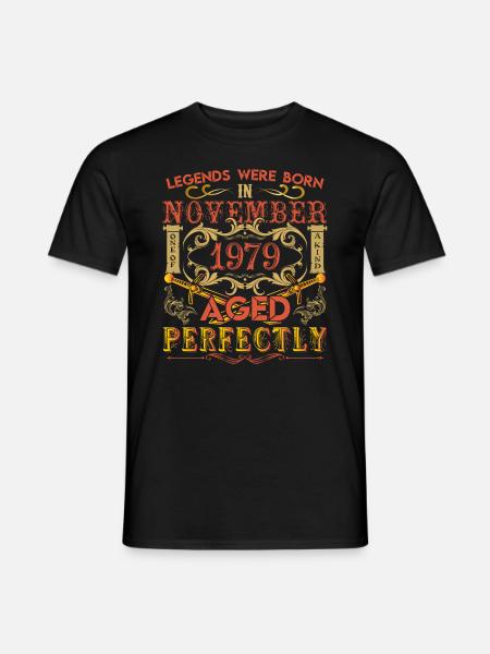 November 1979 - Geburtstag 1979 wurden Legenden geboren. - Männer T-Shirt - Schwarz