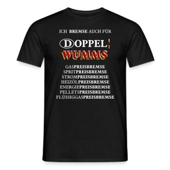 Ich bremse auch für - Männer T-Shirt - Schwarz - Vorne - AI Model Male 178 light (178cm)