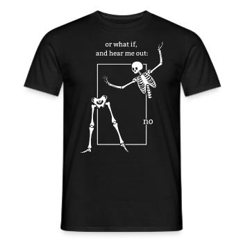 Lustiges T-Shirt - Männer T-Shirt - Schwarz - Vorne - AI Model Male 178 light (178cm)