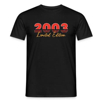 Vintage 2003 Édition limitée - T-shirt homme - noir - Devant - AI Model Male 178 light (178cm)