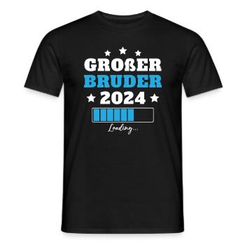 Großer Bruder 2024 Geschenkidee - Männer T-Shirt - Schwarz - Vorne - AI Model Male 178 light (178cm)