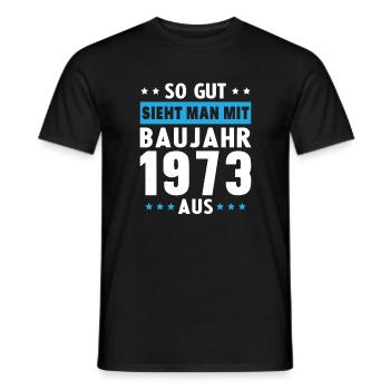 Geschenk Geburtstag 1973 Frau Mann Geschenkidee - Männer T-Shirt - Schwarz - Vorne - AI Model Male 178 light (178cm)