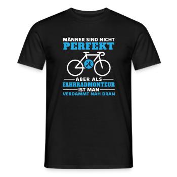 Fahrradwerkstatt Fahrradmonteur Fahrrad - Männer T-Shirt - Schwarz - Vorne - AI Model Male 178 light (178cm)