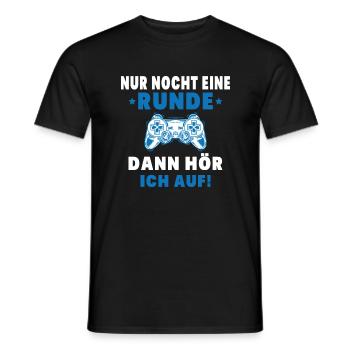 Nur noch eine Runde dann hör ich auf - Männer T-Shirt - Schwarz - Vorne - AI Model Male 178 light (178cm)