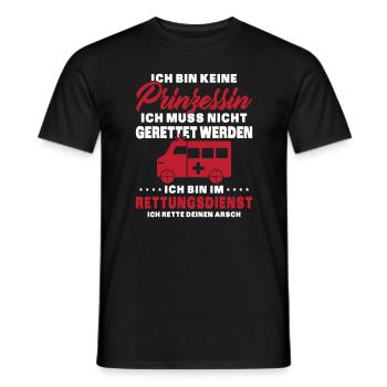 Frauensanitäterin Sanitäterin - Männer T-Shirt - Schwarz - Vorne - AI Model Male 178 light (178cm)