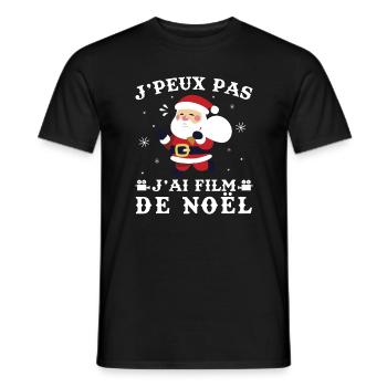 J'peux pas j'ai film de Noël - T-shirt homme - noir - Devant - AI Model Male 178 light (178cm)