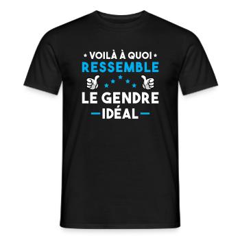 Voilà à quoi ressemble le gendre idéal - T-shirt homme - noir - Devant - AI Model Male 178 light (178cm)