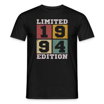 1994 Vintage Born In 1994 Birthday Gift - Men's T-Shirt - black - Front - AI Model Male 178 light (178cm)