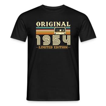 Original 1954 Jahrgang Geburtstag Geschenk - Männer T-Shirt - Schwarz - Vorne - AI Model Male 178 light (178cm)