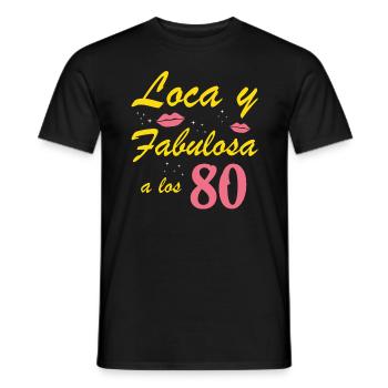 Fou et fabuleux à 80 ans - T-shirt homme - noir - Devant - AI Model Male 178 light (178cm)