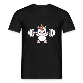 Humour musculation - T-shirt homme - noir - Devant - AI Model Male 178 light (178cm)