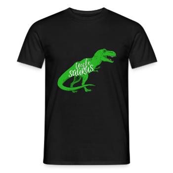 Unclesaurus Mein bester Onkel Dinosaurier - Männer T-Shirt - Schwarz - Vorne - AI Model Male 178 light (178cm)
