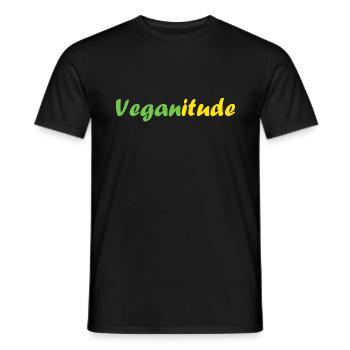 Légumes Humour je suis vegan - T-shirt homme - noir - Devant - AI Model Male 178 light (178cm)