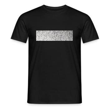 Rough bar pattern in black and white - Men's T-Shirt - black - Front - AI Model Male 178 light (178cm)