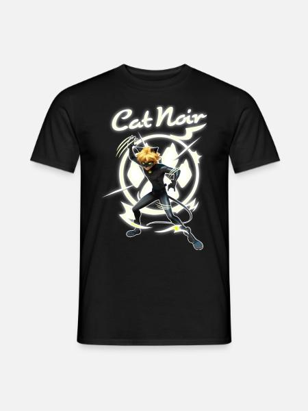 Miraculous Cat Noir Adrien Superheld - Männer T-Shirt - Schwarz