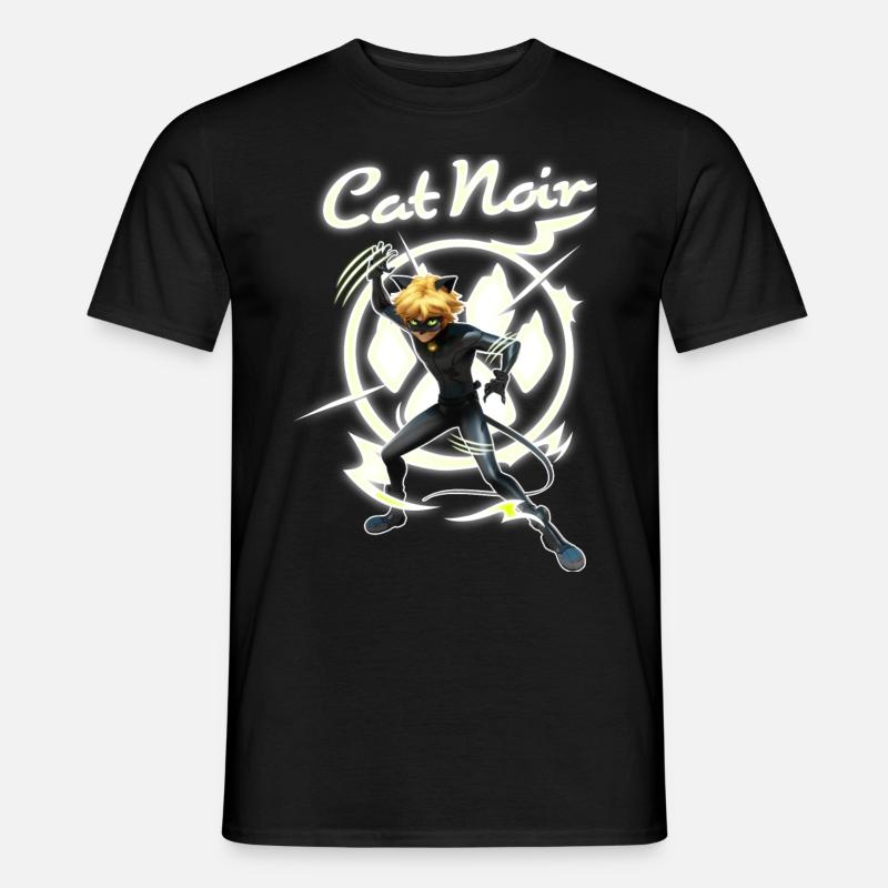 Miraculous Cat Noir Adrien Superheld - Männer T-Shirt - Schwarz