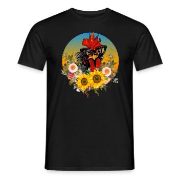 Poule mignonne - T-shirt homme - noir - Devant - AI Model Male 178 light (178cm)
