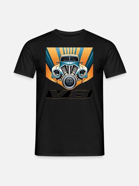 V8 - Men's T-Shirt - black
