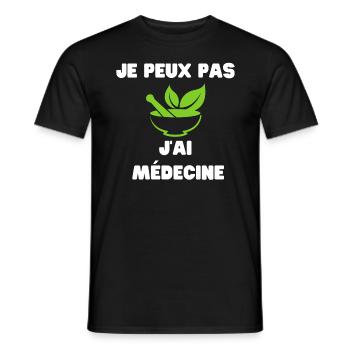 Ich kann keine Medikamente haben - Männer T-Shirt - Schwarz - Vorne - AI Model Male 178 light (178cm)