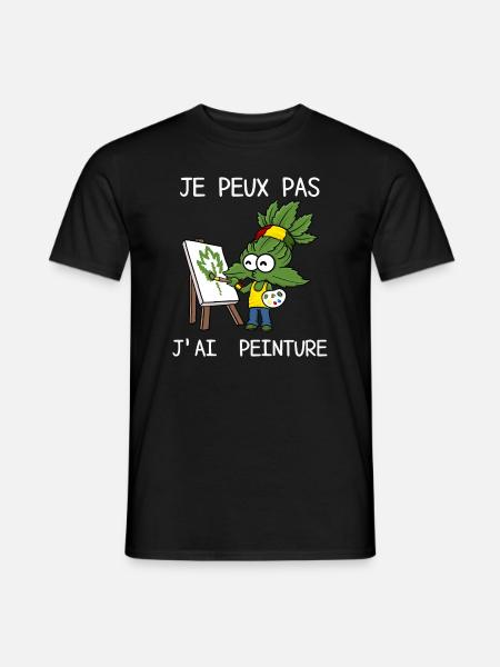 Je Peux Pas J Ai Humour Peinture - T-shirt homme - noir