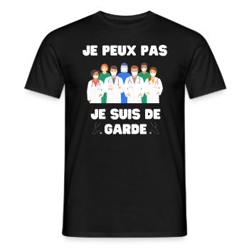 Ich kann nicht, ich bin auf Abruf für Medikamente - Männer T-Shirt - Schwarz - Vorne - AI Model Male 178 light (178cm)