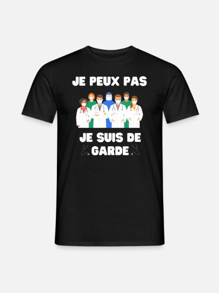 Ich kann nicht, ich bin auf Abruf für Medikamente - Männer T-Shirt - Schwarz
