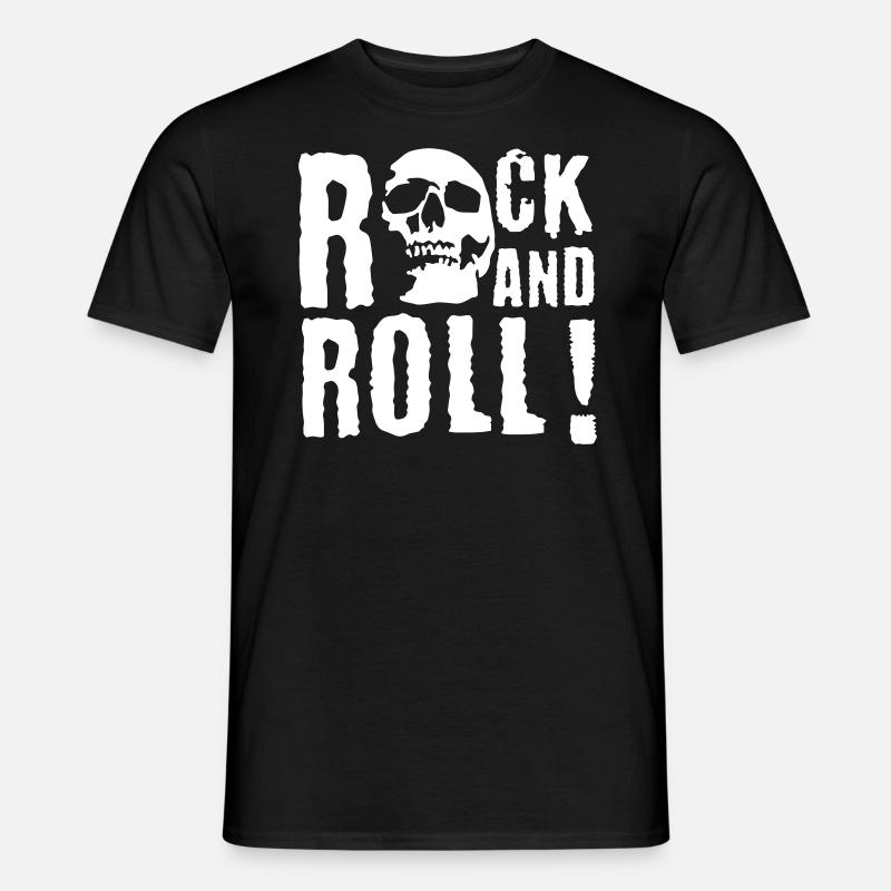 rock_and_roll_d_1c - Männer T-Shirt - Schwarz