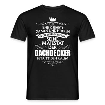 DACHDECKER - Männer T-Shirt - Schwarz - Vorne - AI Model Male 178 light (178cm)