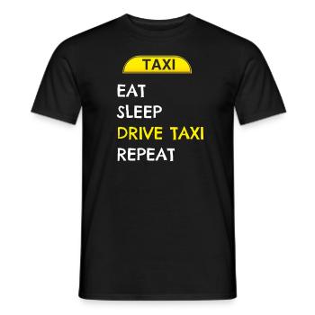 Chauffeur de taxi - T-shirt homme - noir - Devant - AI Model Male 178 light (178cm)