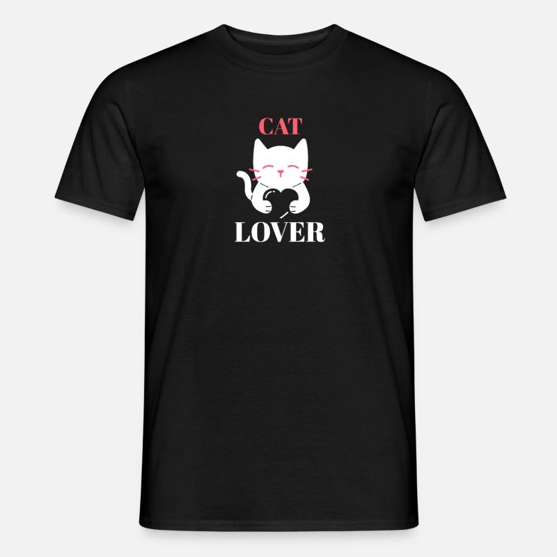 chat - T-shirt homme - noir