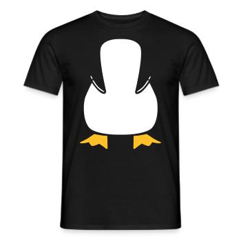 penguin - T-shirt homme - noir - Devant - AI Model Male 178 light (178cm)