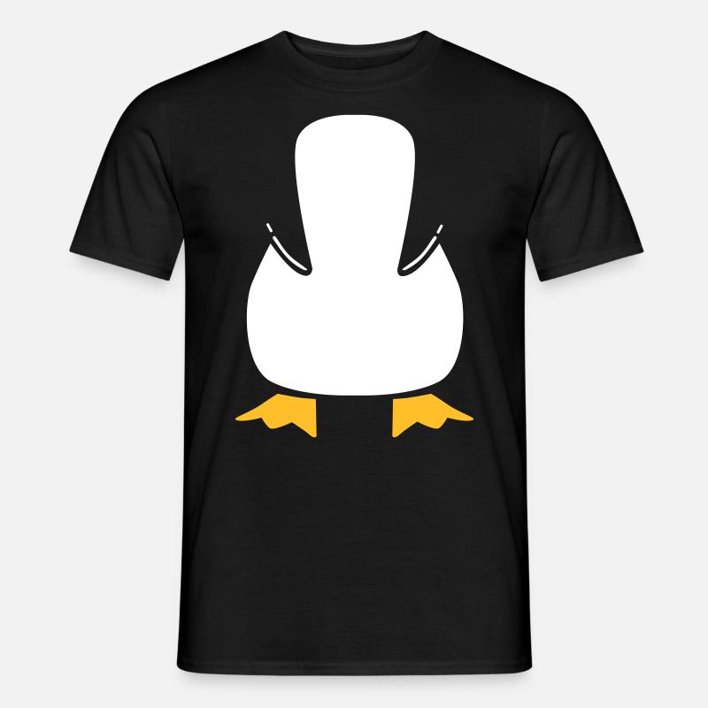 pinguin - Männer T-Shirt - Schwarz