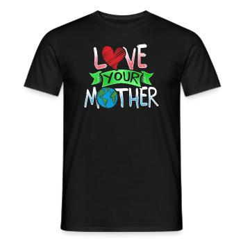 Tag der Erde Liebe deine Mutter Erde - Männer T-Shirt - Schwarz - Vorne - AI Model Male 178 light (178cm)