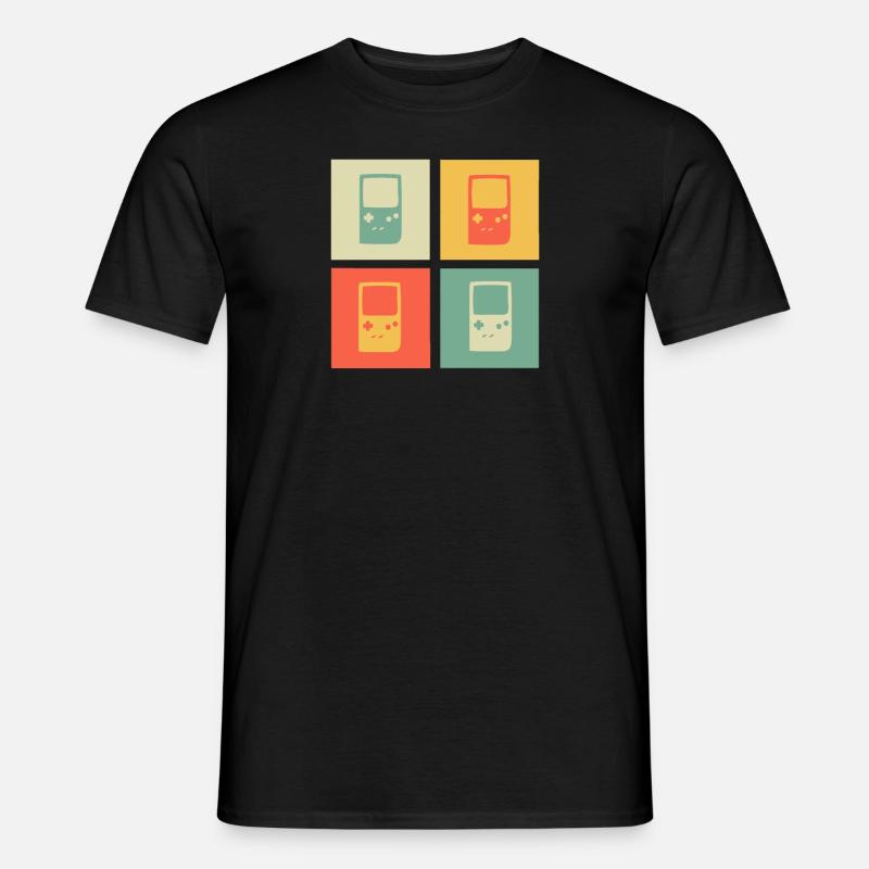 Retrogaming Gaming Zocker Old School Geschenk 2d - Männer T-Shirt - Schwarz