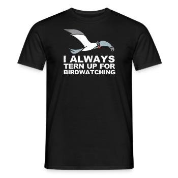 Bird Joke Pun Tern Birding Design - Männer T-Shirt - Schwarz - Vorne - AI Model Male 178 light (178cm)