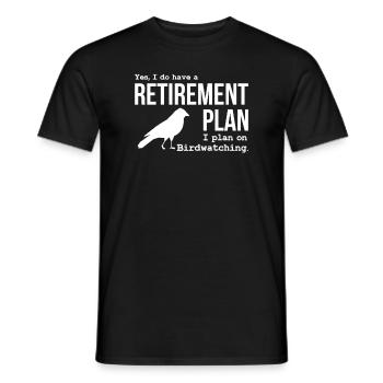 Observation d'oiseaux, Observation d'oiseaux, Articles drôles - T-shirt homme - noir - Devant - AI Model Male 178 light (178cm)