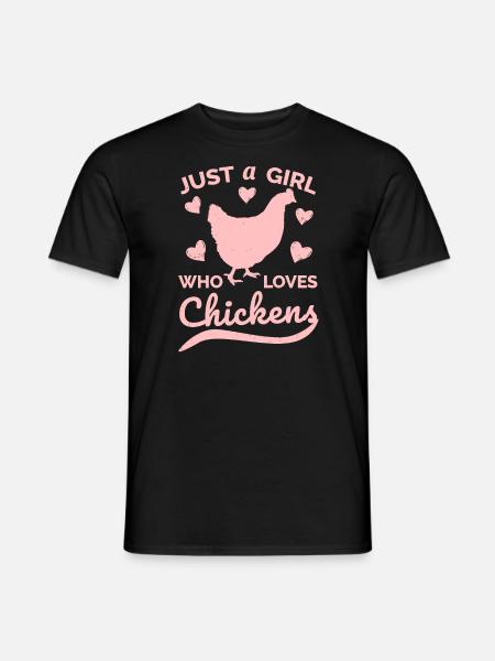 Chicken Design for Women Girls, Chicken Farmers - Men's T-Shirt - black